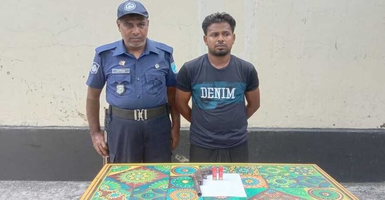 রায়পুরায় ওয়ান শুটার গান এবং কার্তুজসহ একজন গ্রেপ্তার